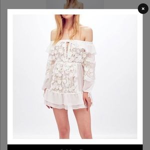 For Love and Lemons Carolina Off Shoulder Dress XS